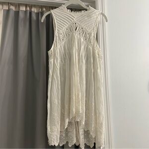 FREE PEOPLE One Eloise Tunic Top Ivory Small NWOT